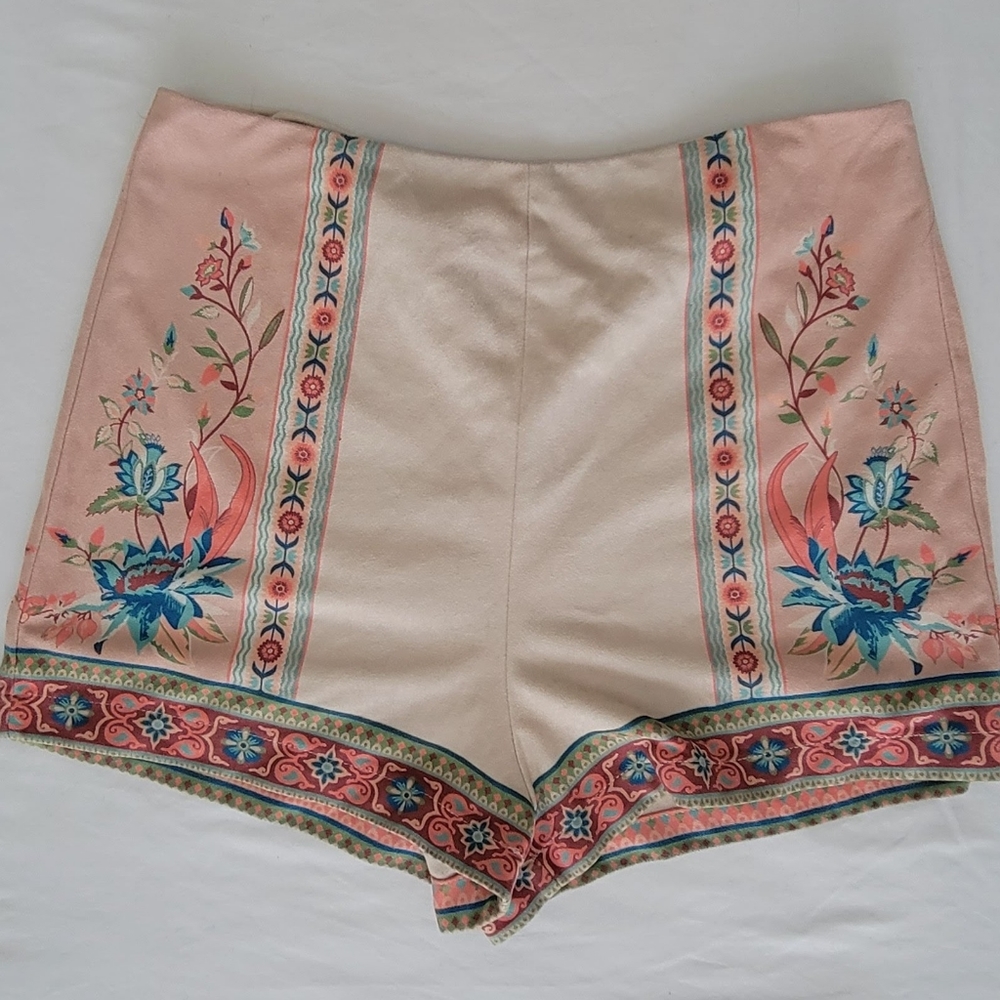 Suede shorts, high waisted shorts